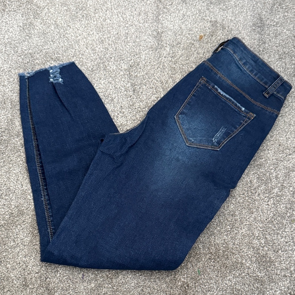 SHEIN Dark Blue Skinny Jeans for Men